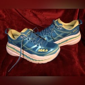 HOKA Stinson 3 Women’s Size 7, Aqua Blue; Worn less than 10 times, show no wear.
